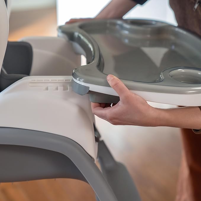 Ingenuity SmartClean Trio Elite 3-in-1 Convertible Baby High Chair, Toddler Chair, and Dining Booster Seat, For Ages 6 Months and Up, Unisex - Slate-BubblyBeeBaby