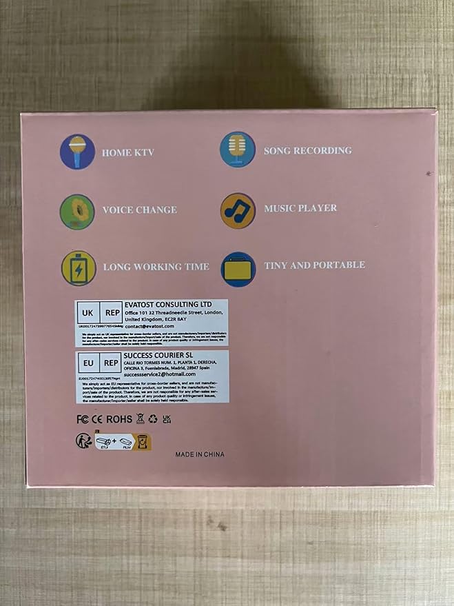 Karaoke Machine for Kids, Toys for 3-12 Years Old Girls Gifts, Kids Karaoke Microphone Machine Toy, Best Fun Christmas Birthday Gifts for 5 6 7 8 9 10 11 Years Teens Girl Boys Pink 2 Mic-BubblyBeeBaby