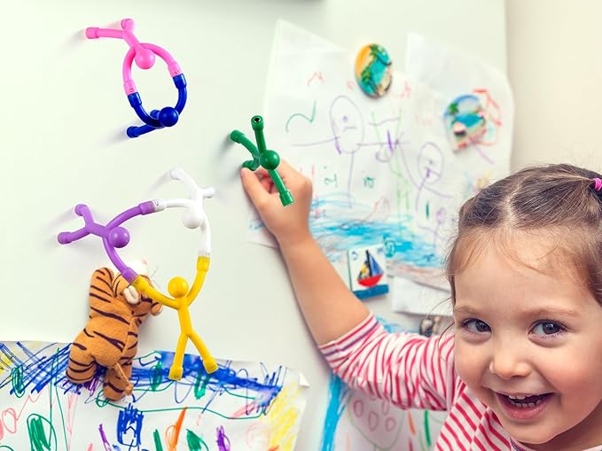 10 Pcs Colorful Magnetic Toys-Men, Kids Travel Toys, Office, Whiteboard Decoration-BubblyBeeBaby