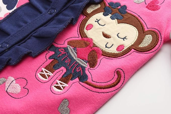 Kiddiezoom Baby and Toddler Boys'Snug Fit Footed One-Piece Romper Jumpsuit Cotton Cotton Footed Outfit-BubblyBeeBaby