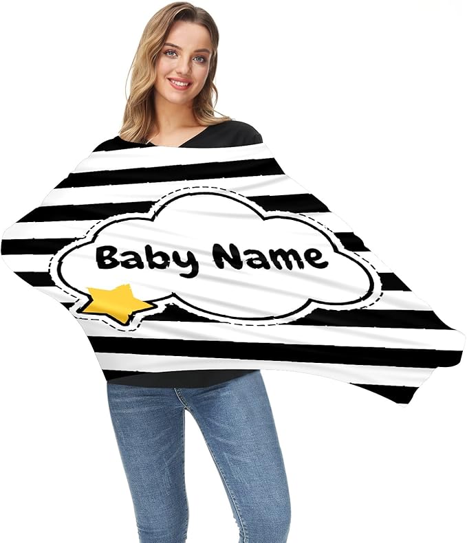 Baby Car Seat Stroller Cover Nursing Cover New Mom Breastfeeding Scarf Soft Stretchy Infant Carrier Cover Car Canopy Coverage-BubblyBeeBaby