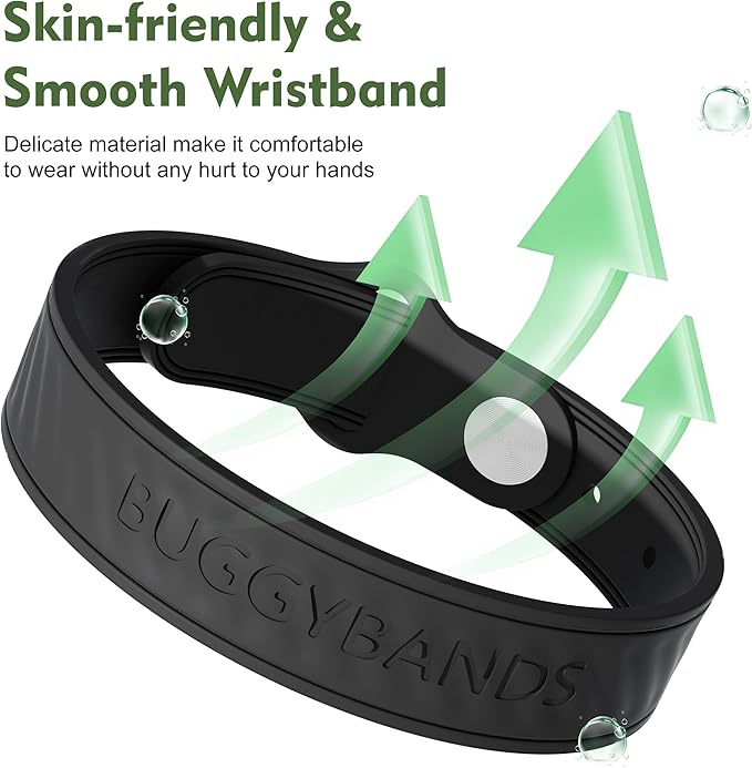 18 Pack Mosquito Repellent Bracelets, Silicone Mosquito Repellent Bands with DEET Free, Natural & Waterproof Bug Wristbands for Kids and Adults, Outdoor Traveling Protection-BubblyBeeBaby