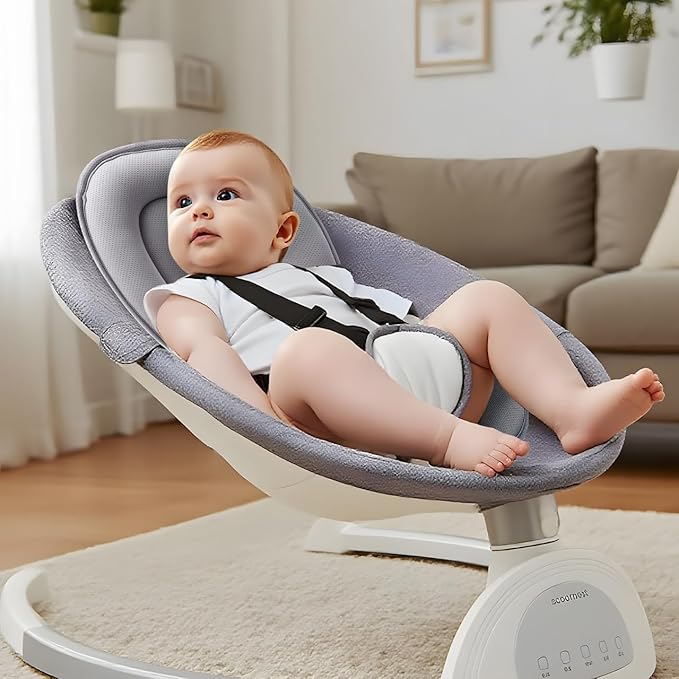 PandaEar Baby Car Insert Cushion Pad, Infant Head & Body Support Pillow for Car Seats, Strollers,Carriers, Machine Washable & Portable -Grey-BubblyBeeBaby