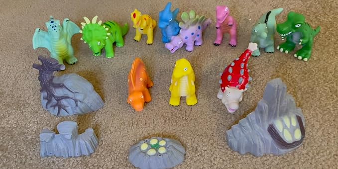 Hely Cancy Dinosaur Bath Toys Mold Free-BubblyBeeBaby