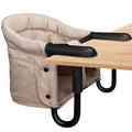 Hook On High Chair - Portable & Foldable for Babies 6-36 Months, Family & Travel Use with Carry Bag(Khaki)