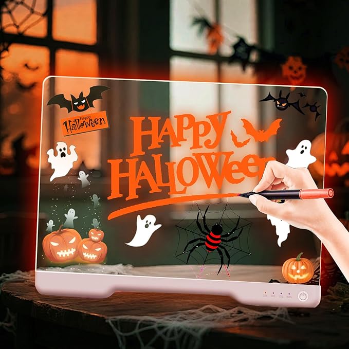 12-Color Markers for Doodle Glow，Neon Dry Erase Markers for Led Drawing Board, Non-Toxic Erasable Chalk Marker for Clear Acrylic Calendar, Mirror, Window, First Day Of School Sign-BubblyBeeBaby