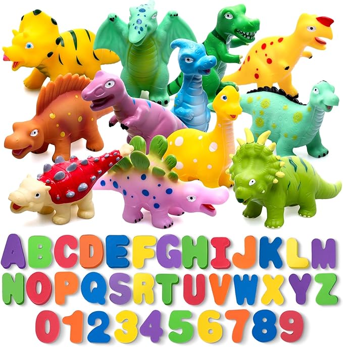 Hely Cancy Dinosaur Bath Toys Mold Free-BubblyBeeBaby