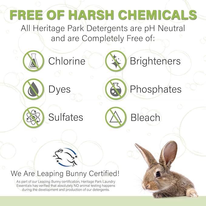 Heritage Park Silk & Wool All-Natural Lavender Mist Scent, pH-Neutral Laundry Detergent - Enzymes-Free, Ultra Concentrated (4 fl oz Trial Size)-BubblyBeeBaby