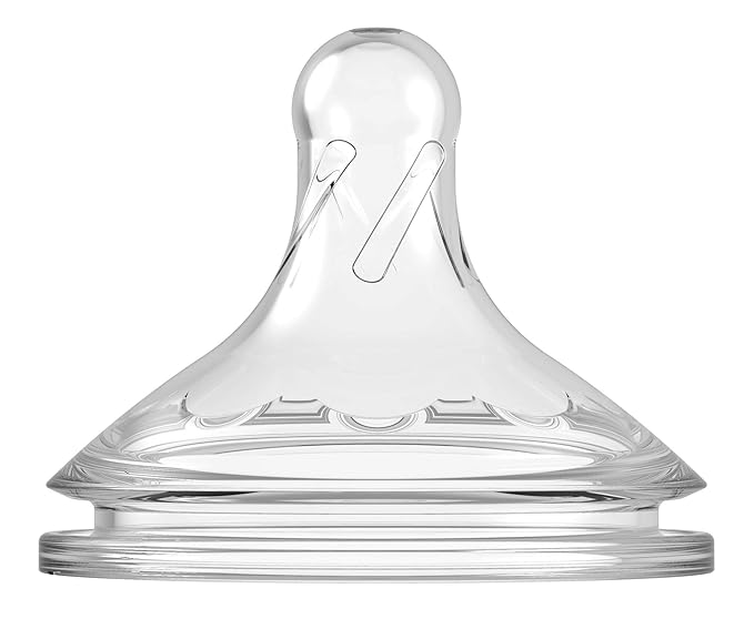 Dr. Brown's Natural Flow Anti-Colic Options+ Wide-Neck Baby Bottles 5 oz/150 mL,with Level 1 Slow Flow Nipple, Pink 4 Pack, 0m+-BubblyBeeBaby