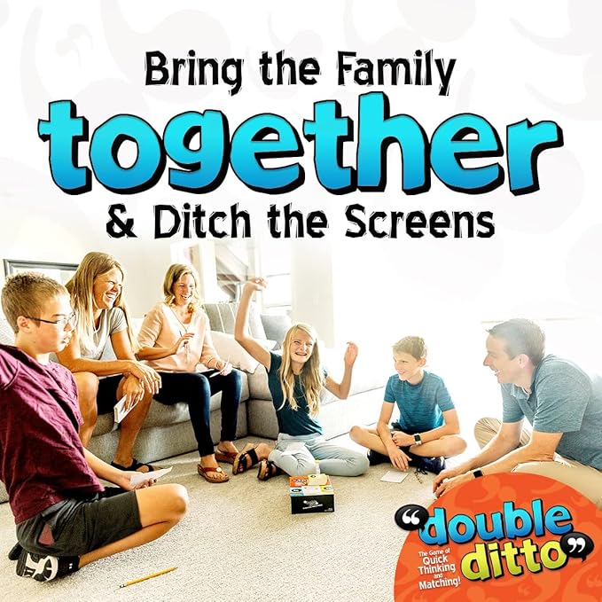 Inspiration Play Double Ditto - a Hilarious Award-Winning Family Party Game for 4-20 Players (Ages 8 and up)-BubblyBeeBaby