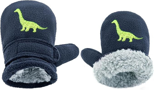 BAVST Baby Toddler Winter Mittens Girls Warm Fleece Lined Gloves Kids Sherpa Lined Mittens for Boys-BubblyBeeBaby