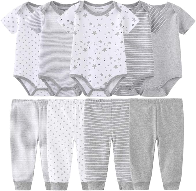 Kiddiezoom Unisex Baby Layette Essentials Giftset Clothing Set 19-Piece For Newborn Baby-BubblyBeeBaby