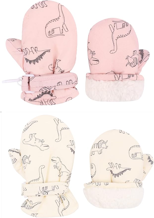 Toddler Gloves Kids Mittens Winter Warm Lined Fleece Gloves Waterproof Snow Baby Mitten for Boys Girls-BubblyBeeBaby