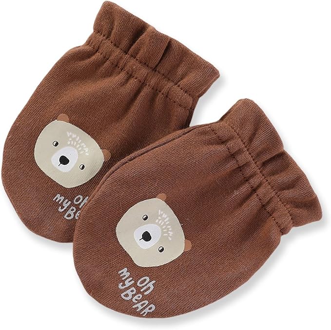 15 Pack Unisex New Born Boy Girls Hats Mittens Socks Sets Cotton Soft Infant Accessory 0-6 Months Baby Essentials-BubblyBeeBaby