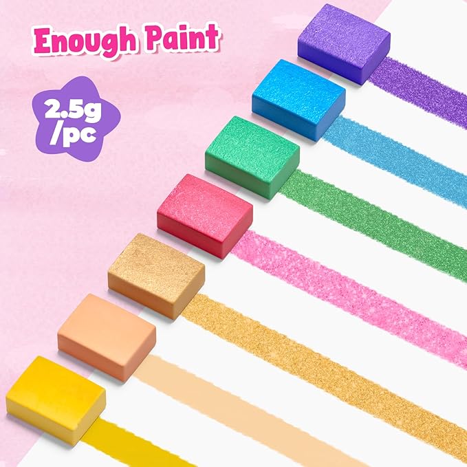 JoyCat Paint with Water Coloring Books, Art & Craft Activity, Princess No Mess Art for Kids Ages 4-8, Craft Kits & Supplies, DIY Creative Activity, Presents for Girls & Boys-BubblyBeeBaby