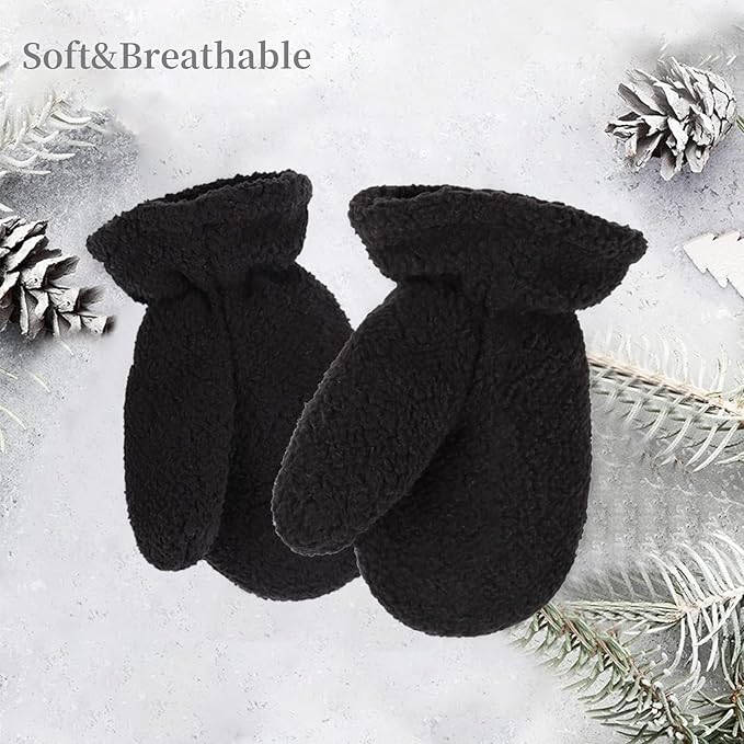 Zsedrut Baby Boys Winter Glove Warm Toddler Infant Girls Mittens Fleece Lined Gloves 1-7 Years-BubblyBeeBaby