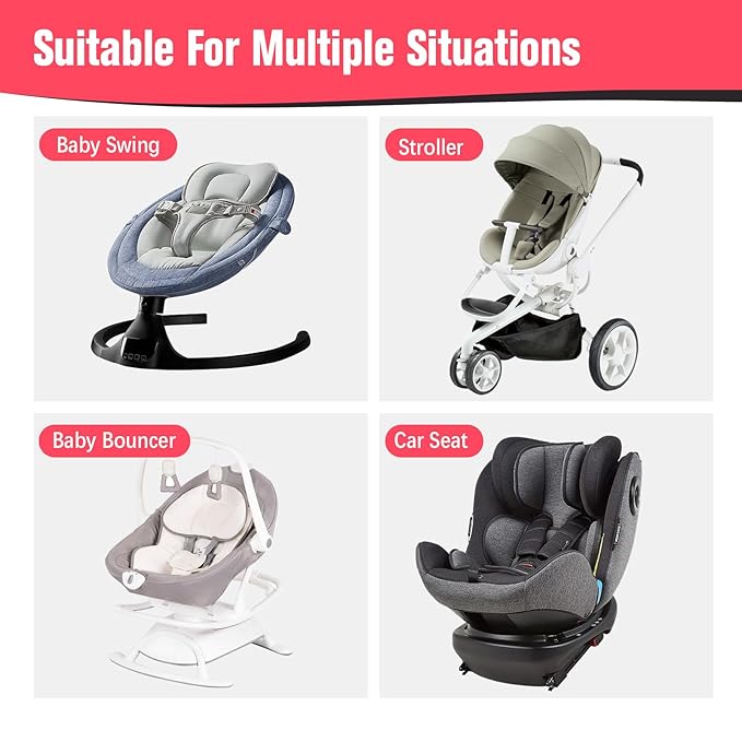 KAKIBLIN Baby Travel Pillow,Baby Neck Pillows for Car Seat,Upgraded Baby Head Pillow,Toddler Head and Neck Baby Support Pillow for Car Seat, Pushchair,Travel (Grey Pot)-BubblyBeeBaby