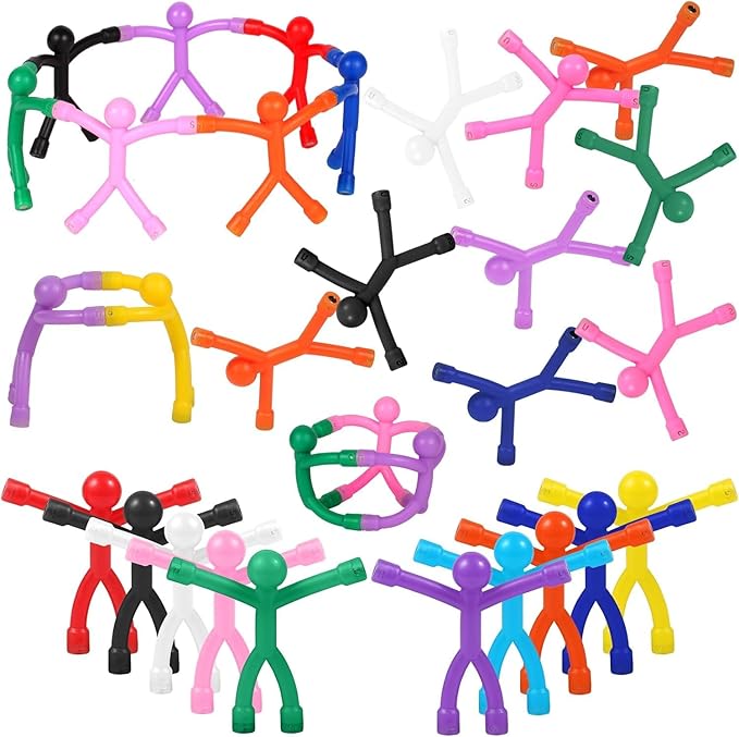 10 Pcs Colorful Magnetic Toys-Men, Kids Travel Toys, Office, Whiteboard Decoration-BubblyBeeBaby