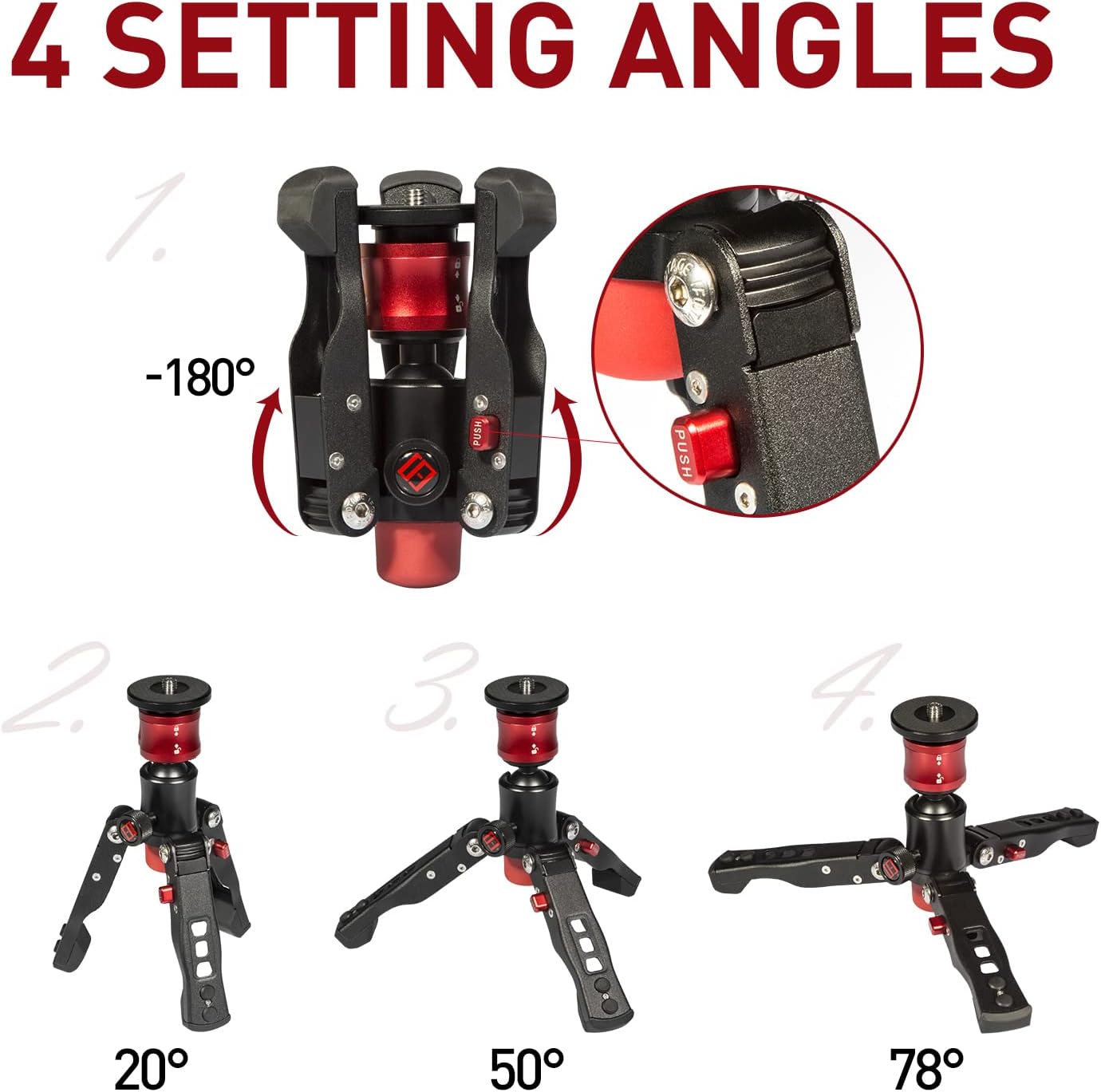 IFOOTAGE Monopod with Feet, 59’’ Lightweight Telescopic Carbon Fiber Camera Monopod,Tripod Stand,Metal Flip Locks for DSLR,Sony,Max.Load 22lbs,Cobra 2 C150 Ⅱ