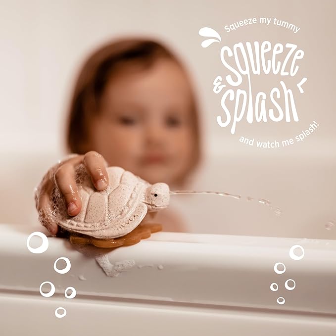 Hevea Squeeze'n'Splash Bath Toys (Duck)-BubblyBeeBaby