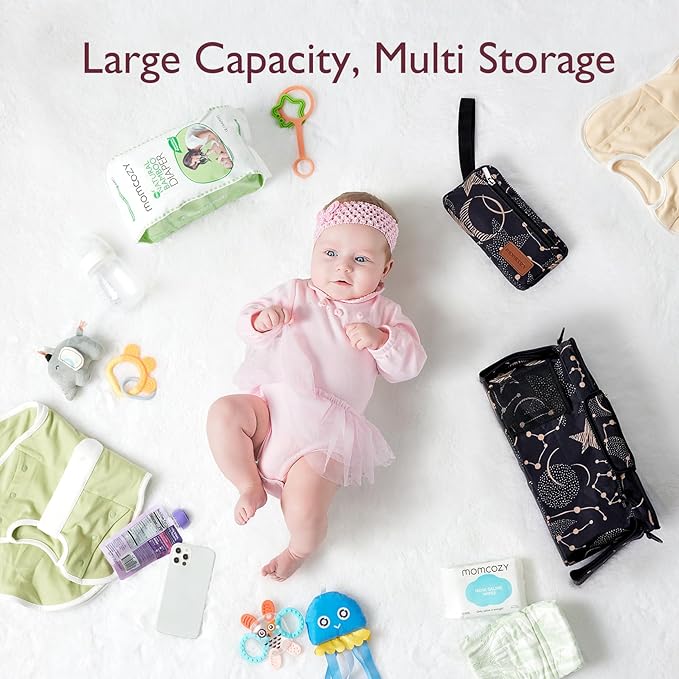 Momcozy Universal Stroller Organizer with Insulated Cup Holder Detachable Phone Bag & Shoulder Strap, Fits for Stroller like Uppababy, Baby Jogger, Britax, BOB, Umbrella and Pet Stroller-BubblyBeeBaby