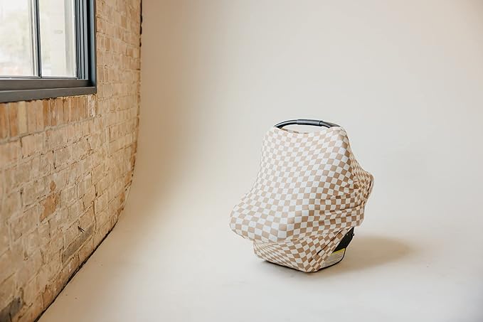 Copper Pearl Multi-Use Cover: Car Seat Covers, Nursing Cover, and Stroller Cover for Sun - Stretchy Fabric, All-Season Use, Stylish Designs, Easy Access for Moms - Rad-BubblyBeeBaby