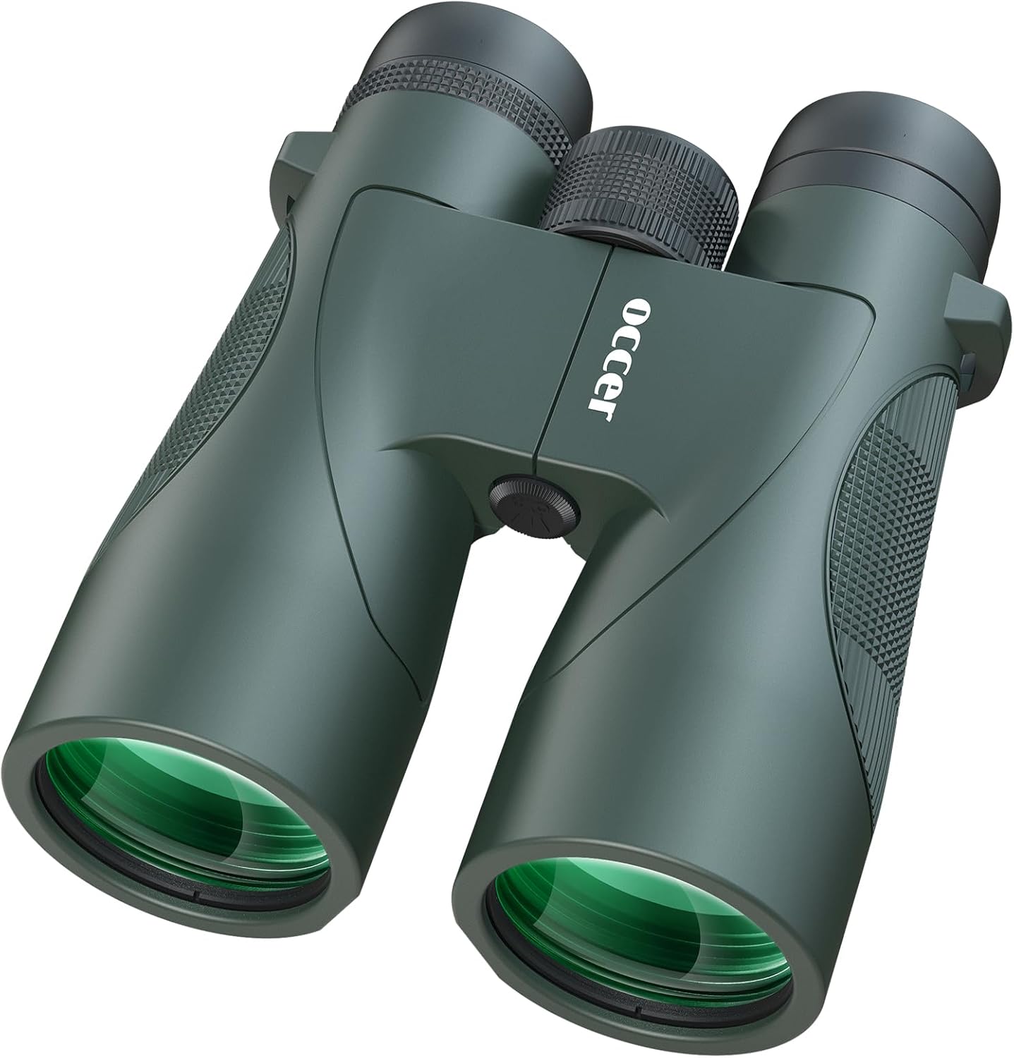 occer 12x50 Bird Watching Binoculars for Adults - High Powered Binoculars with Clear Large Image - Easy Focus HD Binocular with Long Range for Cruise Trip Hunting Travel Concert Stargazing,Green