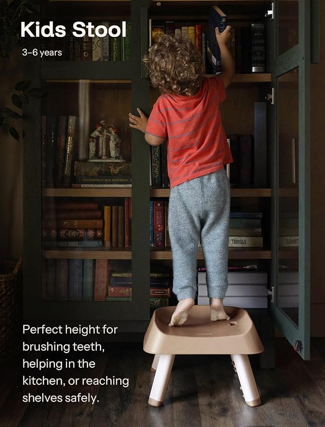 HARPPA 6 in 1 Baby High Chair, Convertible Infant Feeding Chair for Babies & Toddlers Table, Dining Booster Seat with Removable Tray, Khaki-BubblyBeeBaby