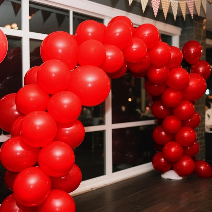 140pcs Red Round Balloons Different Sizes 18 12 10 5 Inch Latex Balloons for Arch Decoration Party Balloon Kit for Graduation Birthday Party Wedding Balloon Baby Shower Decoration-BubblyBeeBaby