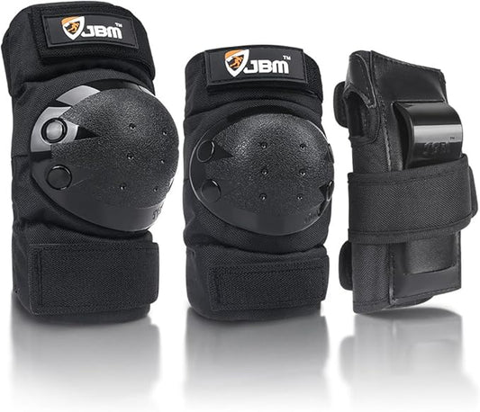 JBM Adult & Kids Knee Pads Elbow Pads and Wrist Guards for Inline Skating, Roller Skating, Skateboarding, Scootering-BubblyBeeBaby