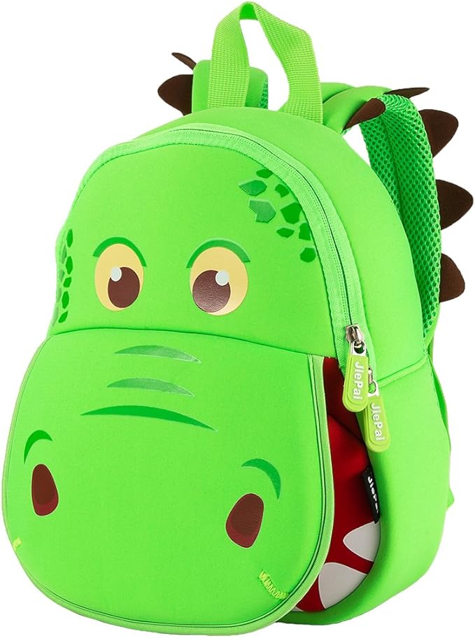 JiePai Dinosaur Toddler Backpack Hippo Kids Backpack Waterproof Cartoon Preschool-BubblyBeeBaby