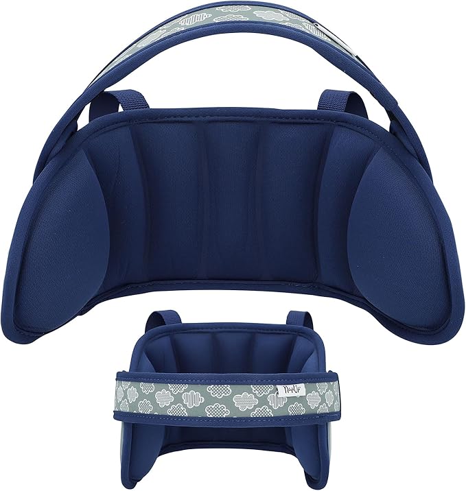 NAPUP Child Head Strap for Car Seat – Adjustable Polyester Carseat Head Support for Toddler (Dark Blue)-BubblyBeeBaby