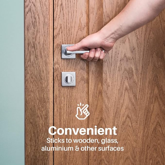 Inaya Child Proof Door Lever Lock, Baby Proofing Door Handle Lock, Minimalist Design, 3M Adhesive & No DrillingNeed, Child Safety Door Handle Locks (2 Pack)-BubblyBeeBaby