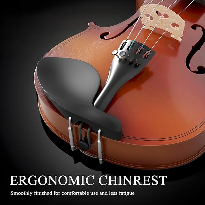 1/8 Violin for Beginner, Kids Violin for Students, Complete Kids Violins Set with Case, Bow, Rosin, Ideal for Kids Violins Beginner Ages 4-5, Natural-BubblyBeeBaby