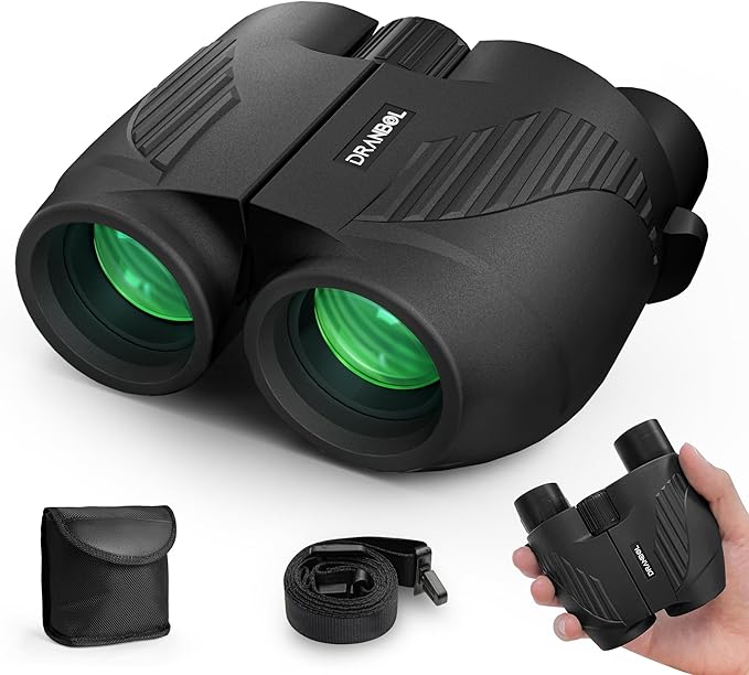 20X25 Small Binoculars for Adults and Kids, Large Eyepiece Binoculars for Bird Watching Easy Focus, Pocket High Powered Opera Glasses for Concert, Cruise Ship, Travel Must Have-BubblyBeeBaby