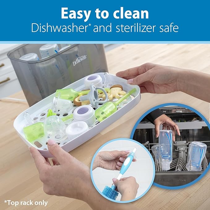 Dr. Brown’s Natural Flow Level 2 Narrow Baby Bottle Silicone Nipple, Medium Flow, 3m+, 100% Silicone Bottle Nipple, 6 Count-BubblyBeeBaby