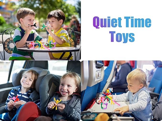 10 Pcs Colorful Magnetic Toys-Men, Kids Travel Toys, Office, Whiteboard Decoration-BubblyBeeBaby