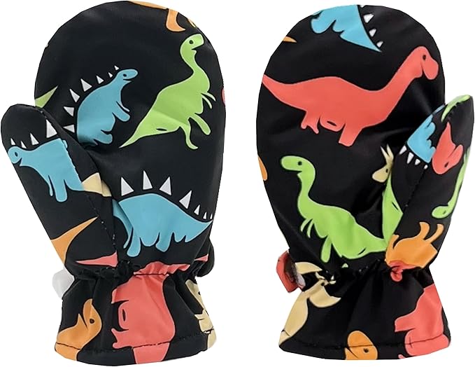 Toddler Gloves Kids Mittens Winter Warm Lined Fleece Gloves Waterproof Snow Baby Mitten for Boys Girls-BubblyBeeBaby