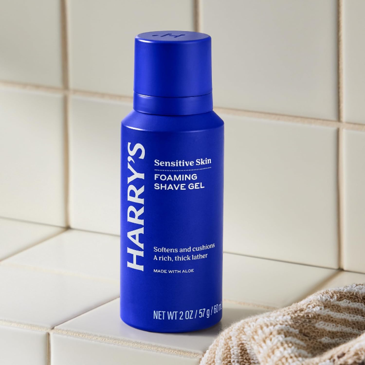 Harry's Shaving Kit for Men - Razor Handle, 5 Razor Blade Refills, Foaming Shave Gel, and Travel Blade Cover - Craft Edition