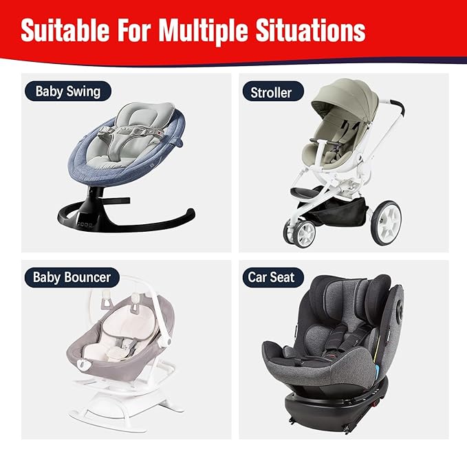 KAKIBLIN Baby Travel Pillow for Head and Neck, Upgraded Baby Support Pillow, Baby Neck Pillows for Car Seat,Pushchair,Travel,(Cross)-BubblyBeeBaby