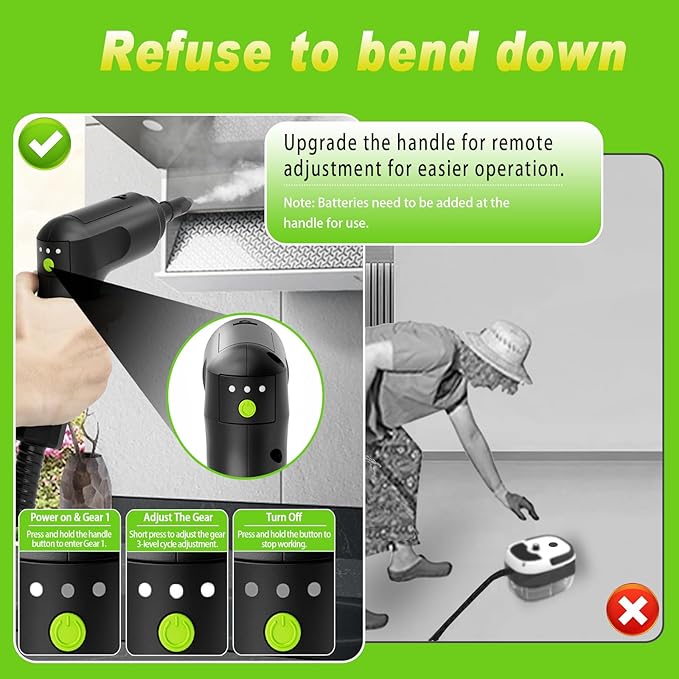 2500W Handheld Steam Cleaner,Portable Car Steamer For Auto Detailing,High-Temperature and Pressure Steam Cleaner For Home, Steam Cleaning Machine for Furniture,Kitchen,Grout,Floor,Tile (09-Green)-BubblyBeeBaby