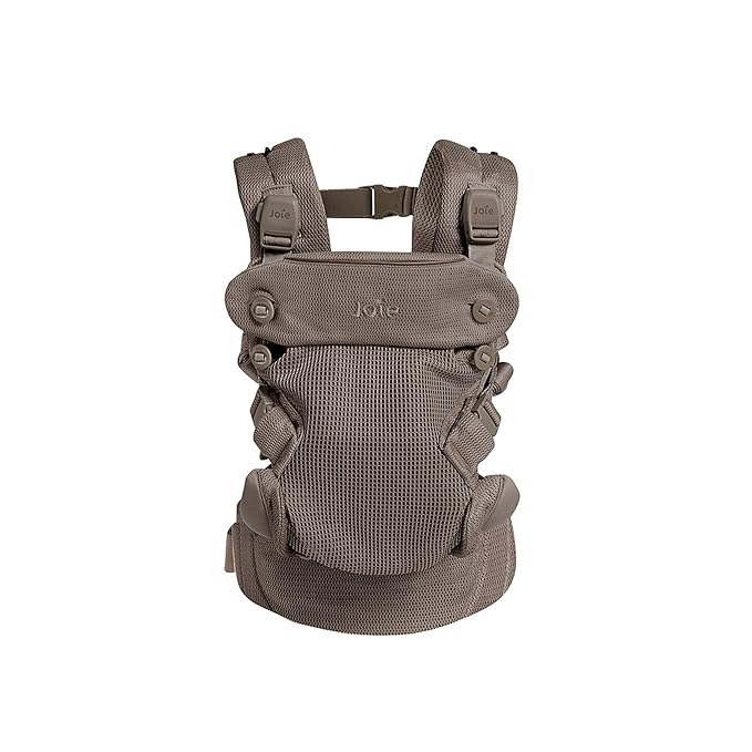 Joie Savvy Air 4-in-1 Mesh Baby Carrier – Breathable, Ergonomic Baby Carrier with 4 Carry Positions, Cooling Mesh Fabric, Padded Straps, and Lumbar Support (Bisque)-BubblyBeeBaby