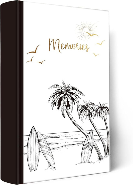 Holoary Travel Photo Album 4x6 - 300 Photos, Three Pictures Per Page, Memo Area, Beach & Vacation Memories-BubblyBeeBaby