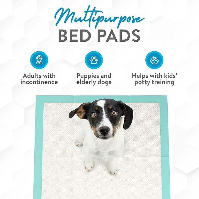 Inspire Extra Large Super Absorbent Disposable Bed Pads for Incontinence (36" X 36" Pack of 50) Ultra Thick and Absorbent Underpads Chux Adults, Puppies, Dogs Kids Furniture Protection-BubblyBeeBaby