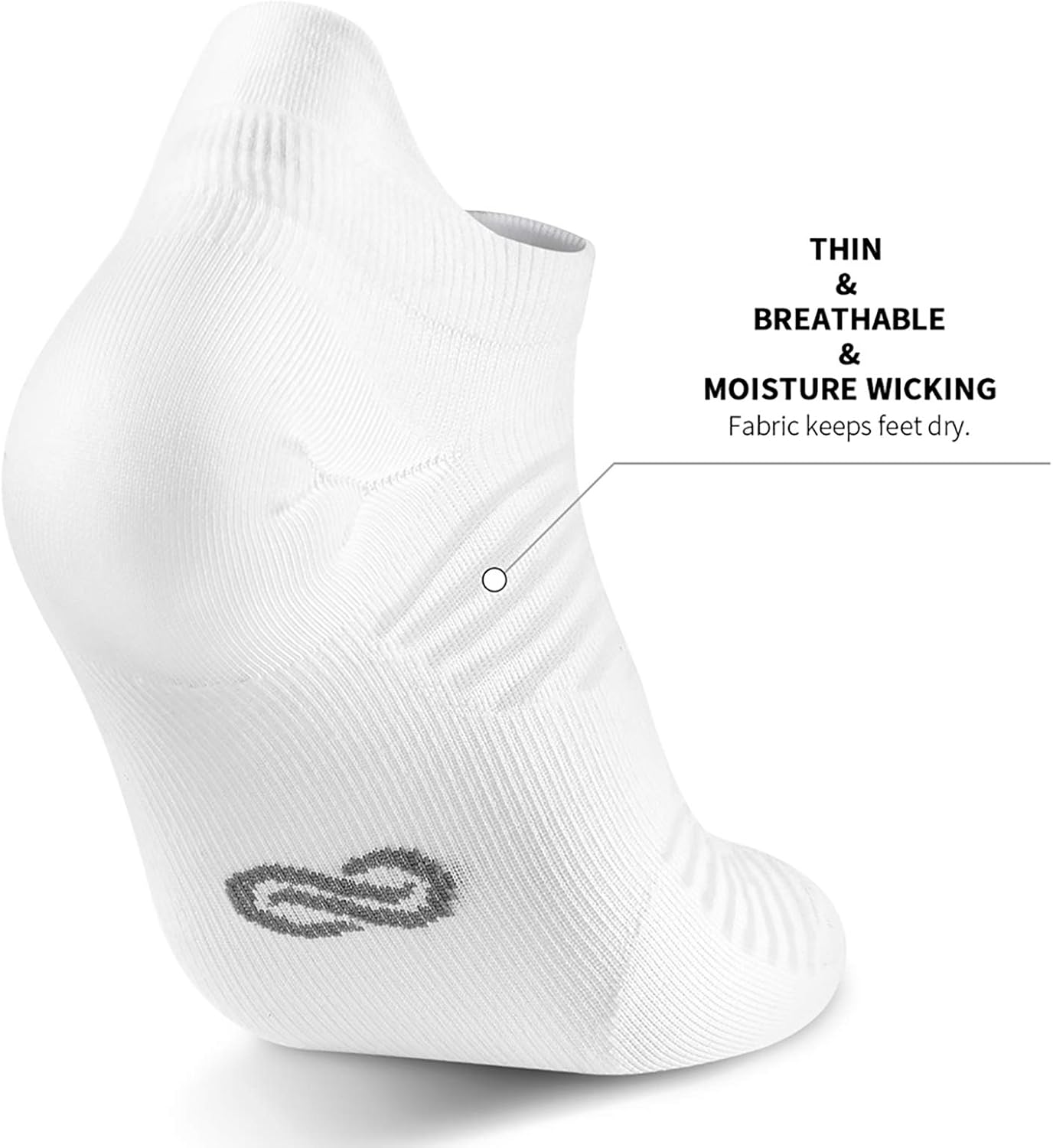 Compression Running Ankle Socks Low Cut(6 Pairs) for Men & Women