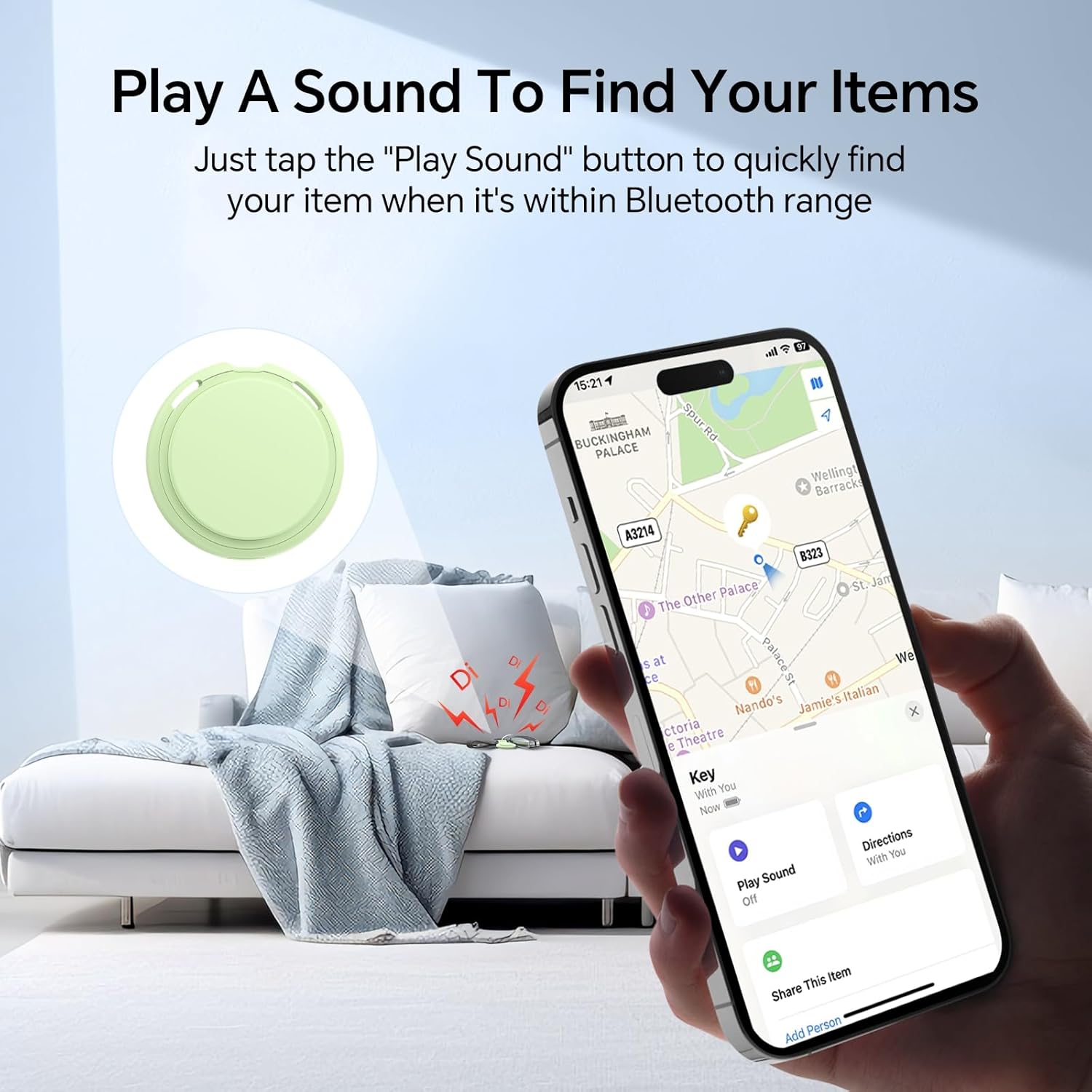 Air 4 Pack tags Tracker [Apple MFi Certified] Pair with Apple Find My(iOS Only) Smart Bluetooth Key Tracking Tags Item Finders Waterproof Worldwide Located Devices for Pet Wallet Backpack Dogs Luggage