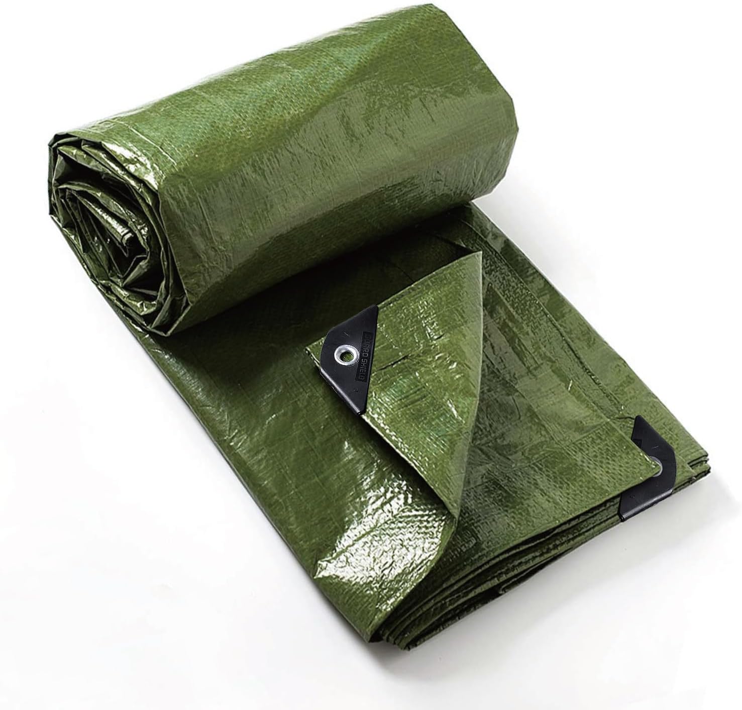 GUARD SHIELD Tarp Green 10x10 Feet Multi Purpose Waterproof Poly Tarp Cover 5mil
