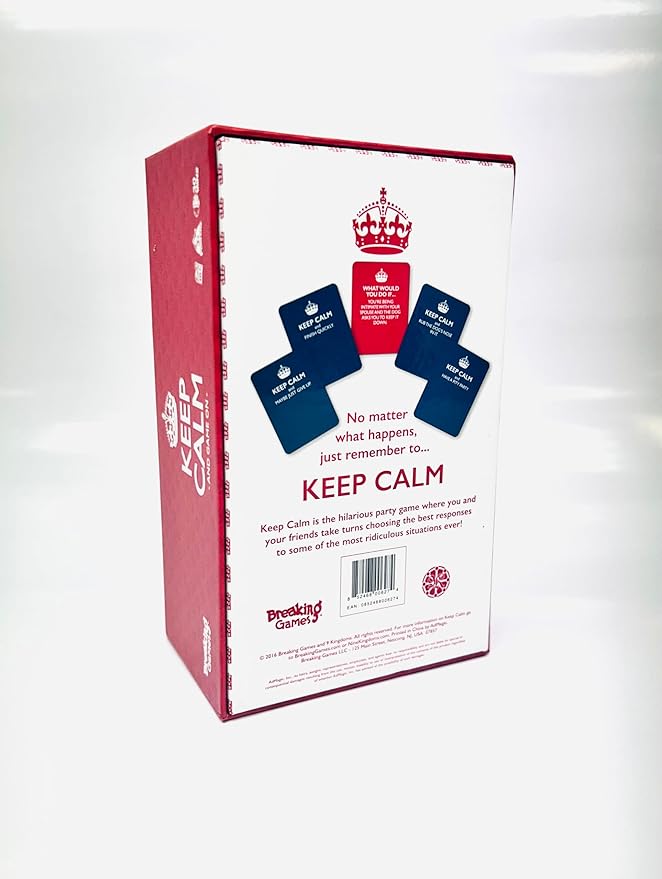 Keep Calm - Hilarious Party Game for Friends and Family - Ideal for Game Night - Ages 17+, 3-8 Players-BubblyBeeBaby