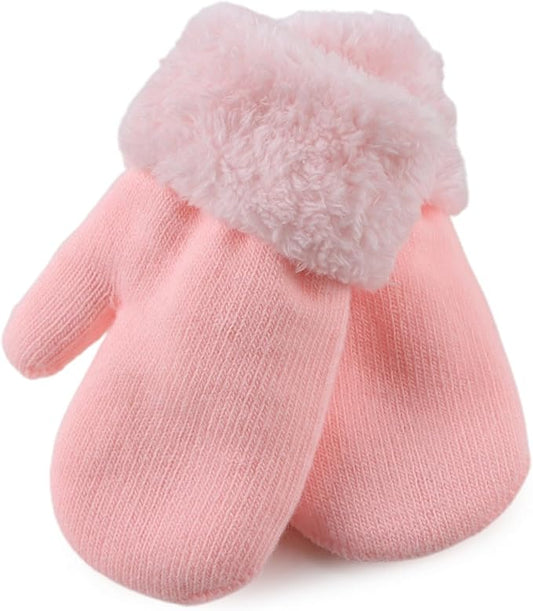 PESAAT Baby Girl Mittens Fleece Toddler Boy Mittens Warm Kids Winter Gloves Unisex Cold Weather Baby Gloves-BubblyBeeBaby