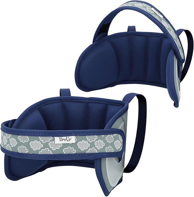 NAPUP Child Head Strap for Car Seat – Adjustable Polyester Carseat Head Support for Toddler (Dark Blue)-BubblyBeeBaby